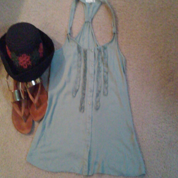 Summer top sage green