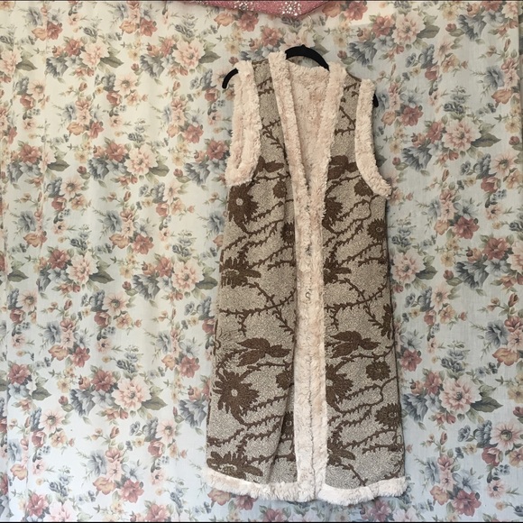 Free People. Fur Vest. Reversible. - Picture 1 of 4