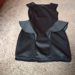 Black backless dress
