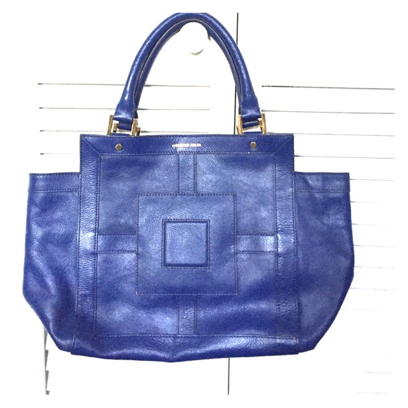Jonathan Adler cobalt blue shoulder bag