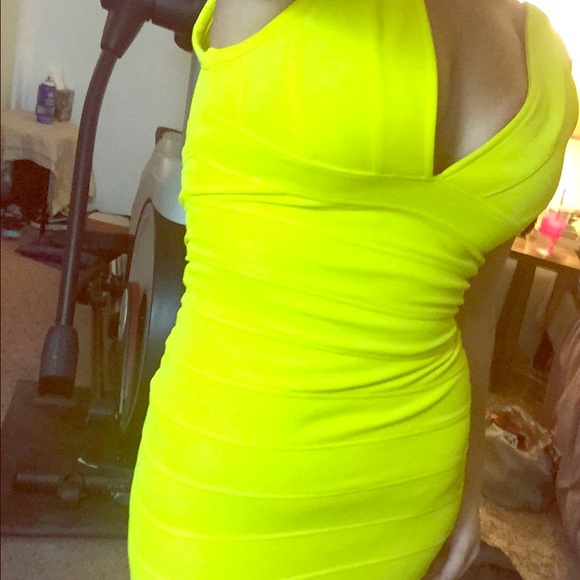 Miusol bandage sleeveless Bodycon v-neck dress
