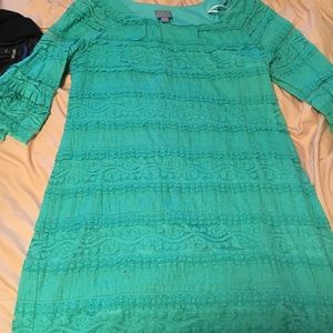 Comfortable 3/4 sleeve preppy dress