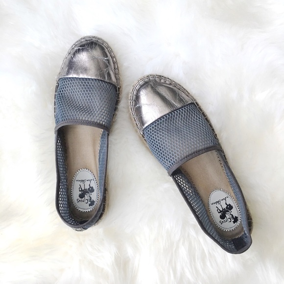 Metallic Espadrille Flats