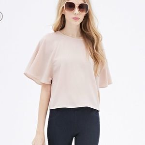 NWT Taupe crepe shirt