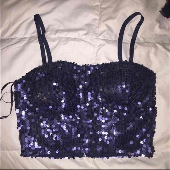 ✨Sequin Crop Top Bustier