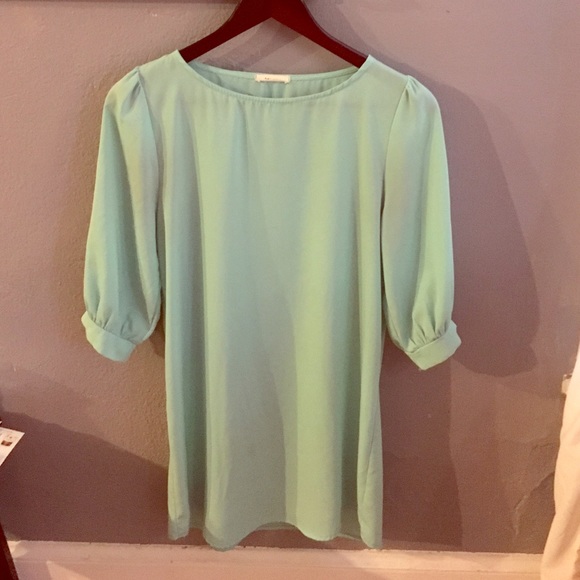 Mint tunic dress