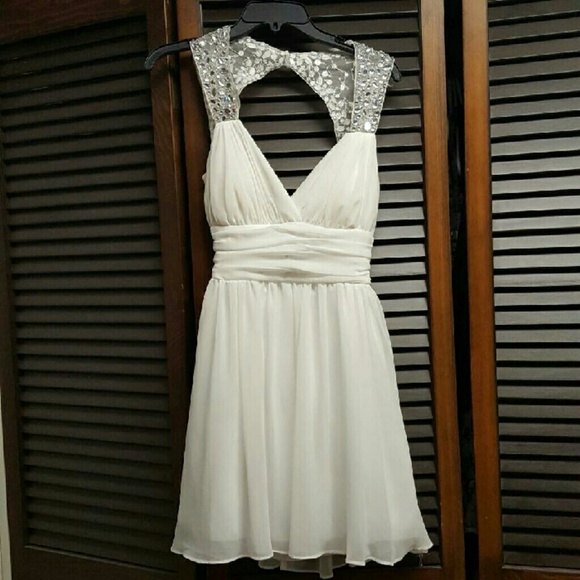 White formal prom dress - Picture 1 of 4