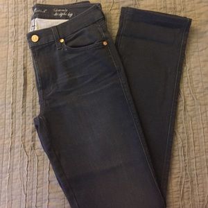 Gray Kymmie Straight Leg Jeans