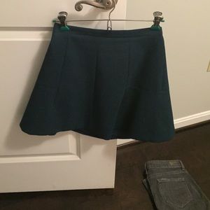 Jcrew green mini skirt