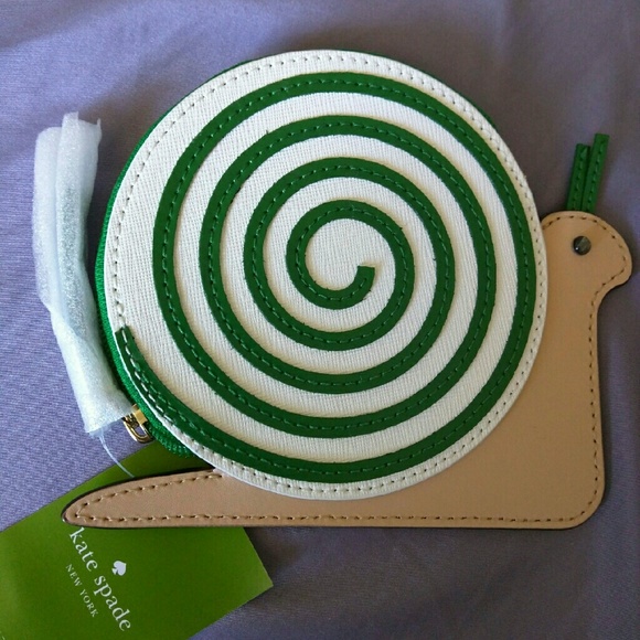 Kate Spade Turn Over A New Leaf Snail Coin purse