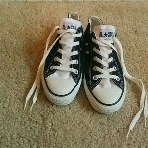 Black and White Converse Sneakers