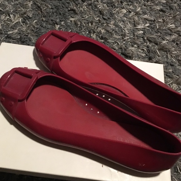 Jimmy choo rubber/rain flats