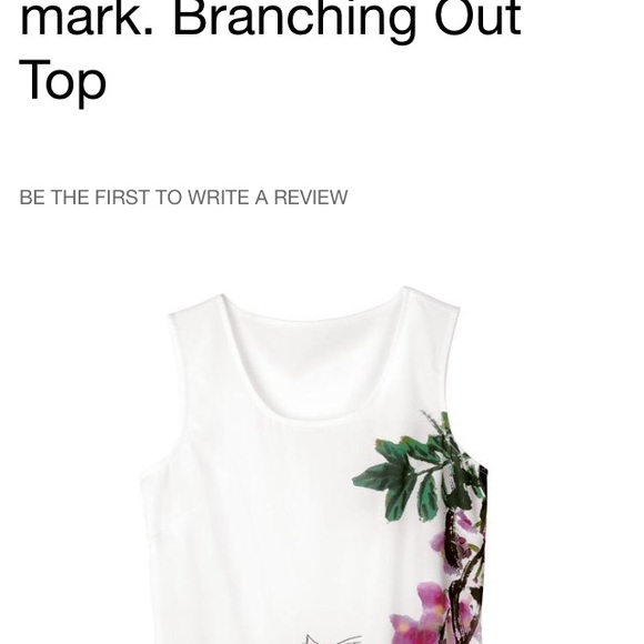 Mark.  Branching out tank-tee.