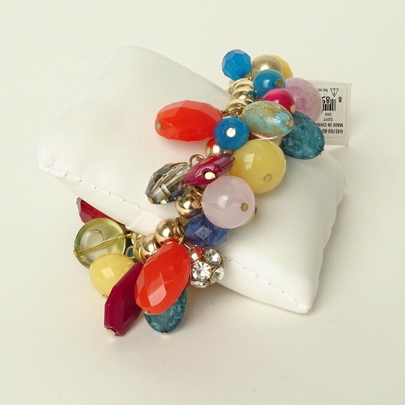 Miriam Haskell Jewelry - M.Haskell Candy Arm Elastic Bracelet Multicolor