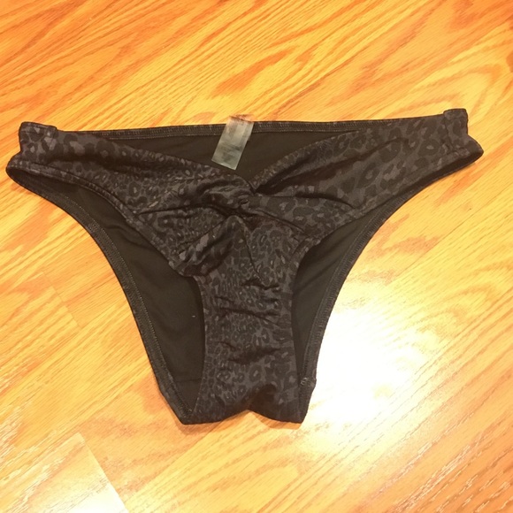 Black leopard sexy swim suit bottom