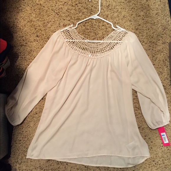Cream blouse