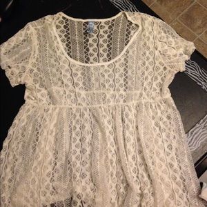 Lace babydoll top size xl?