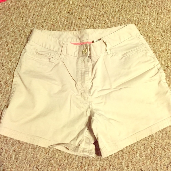 Tan/cream shorts size 12