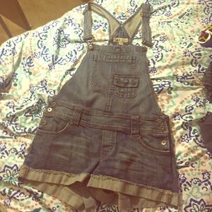 l.e.i denim overalls