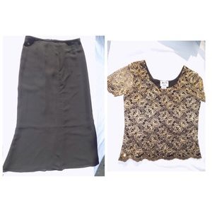 Skirt and crop top set