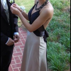 Black and Gold prom dress
