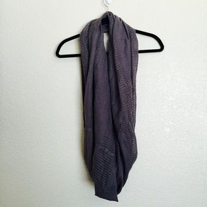 Elephant grey infinity scarf.