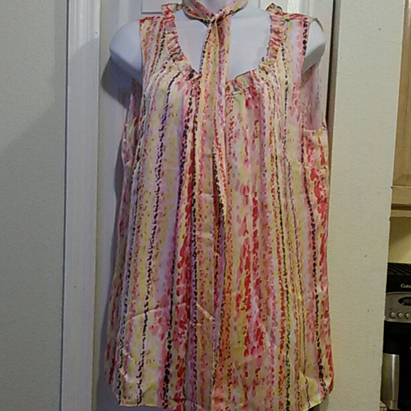 Alfani beautiful multicolor blouse size 10