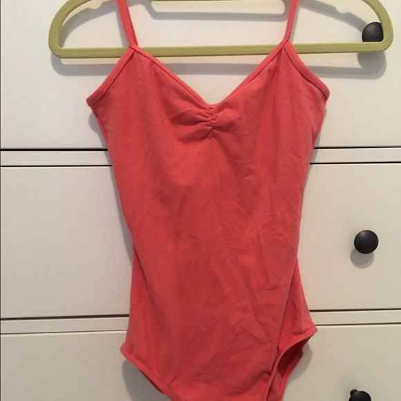 Coral dance leotard