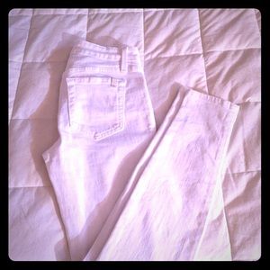 White skinny ankle Joe jeans