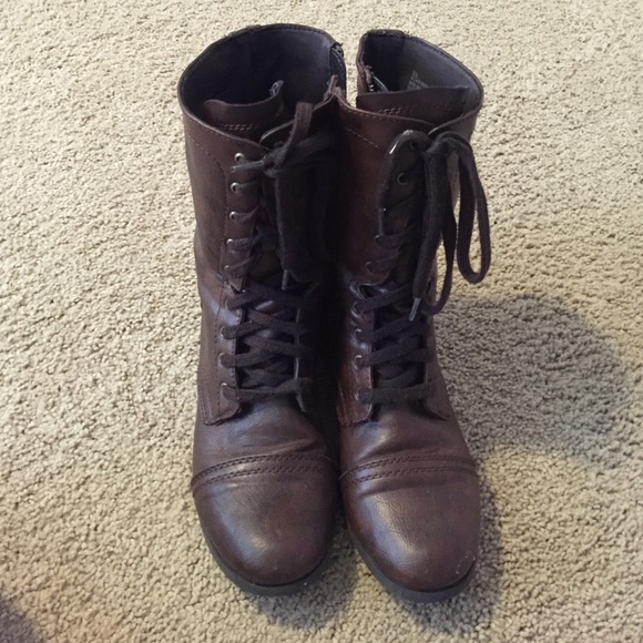 Brown Combat Boots