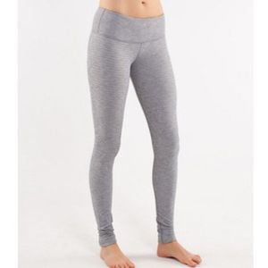 Gray Lululemon Wonder Under Pants