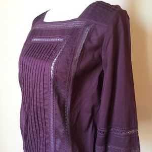 3/4 sleeve peasant top