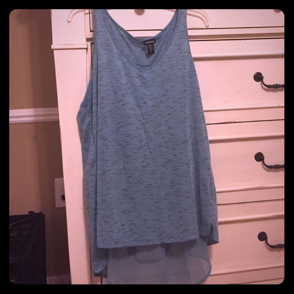 Tunic with open sheer back