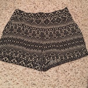 Black and Tan print shorts
