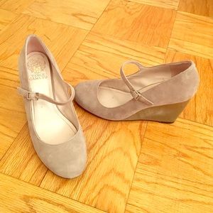 Vince Camuto Mary Jane Suede Wedge