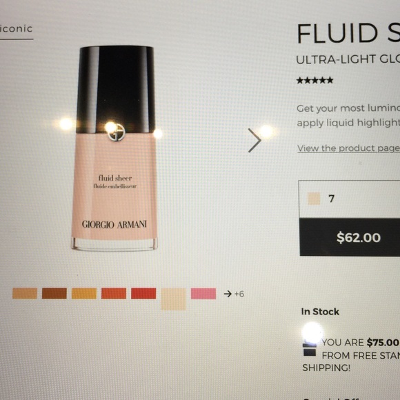 Giorgio Armani fluid sheer 7