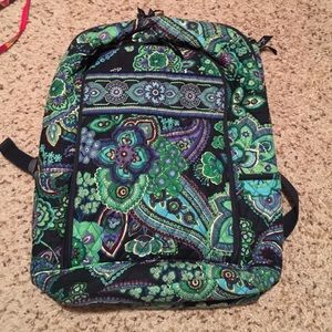 Blue paisley print Vera Bradley laptop back pack