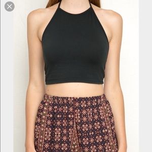 Black halter top(worn once)