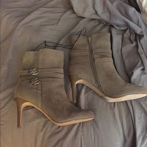 Taupe booties