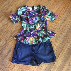 Ann Taylor Loft Denim Shorts. SIZE 0