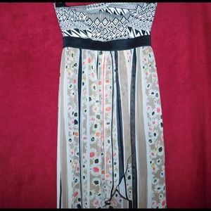 Staples, Patterned High-low dress