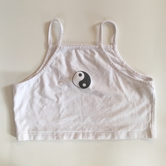 yin-yang crop top