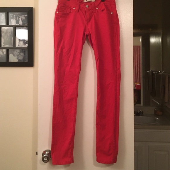 Red jeans
