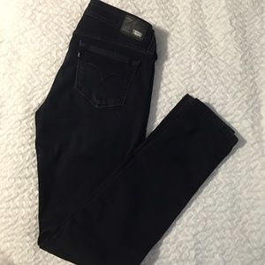 Levi black jeans. Size 5. Demi curve. Low rise.