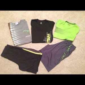 Lot of boys shirts and shorts.  Size 14-16 large.
