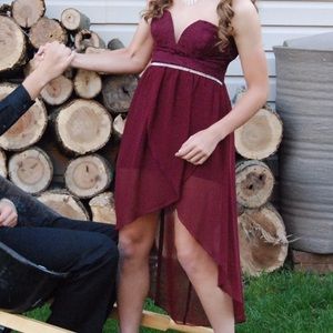 Maroon homecoming dress