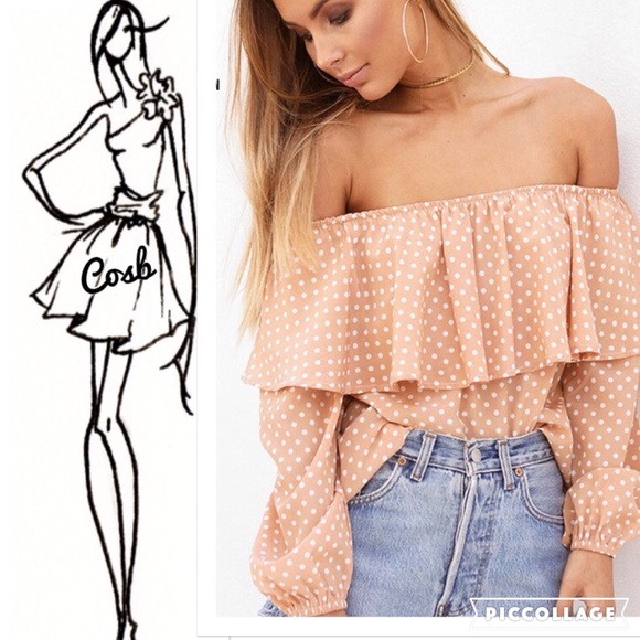 Peachy Polka Dots Blouse - Picture 3 of 3