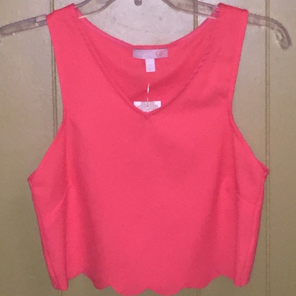 GB Orange Scalloped Tank - Picture 2 of 2