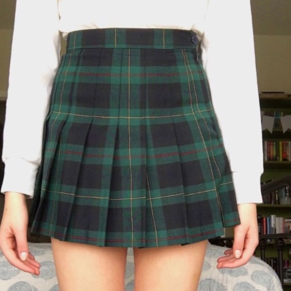 American apparel plaid tennis skirt