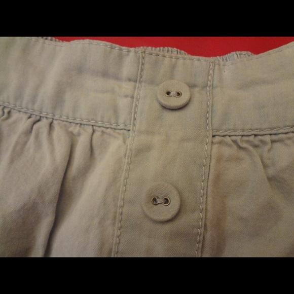 Jean Button Front Mini Skirt - Picture 3 of 4
